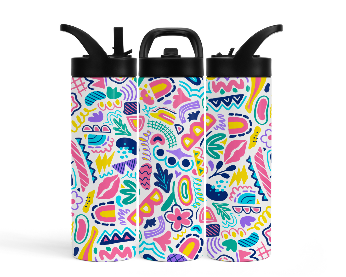 Custom Stainless Steel Water Bottle (20oz) - Sublimated Design