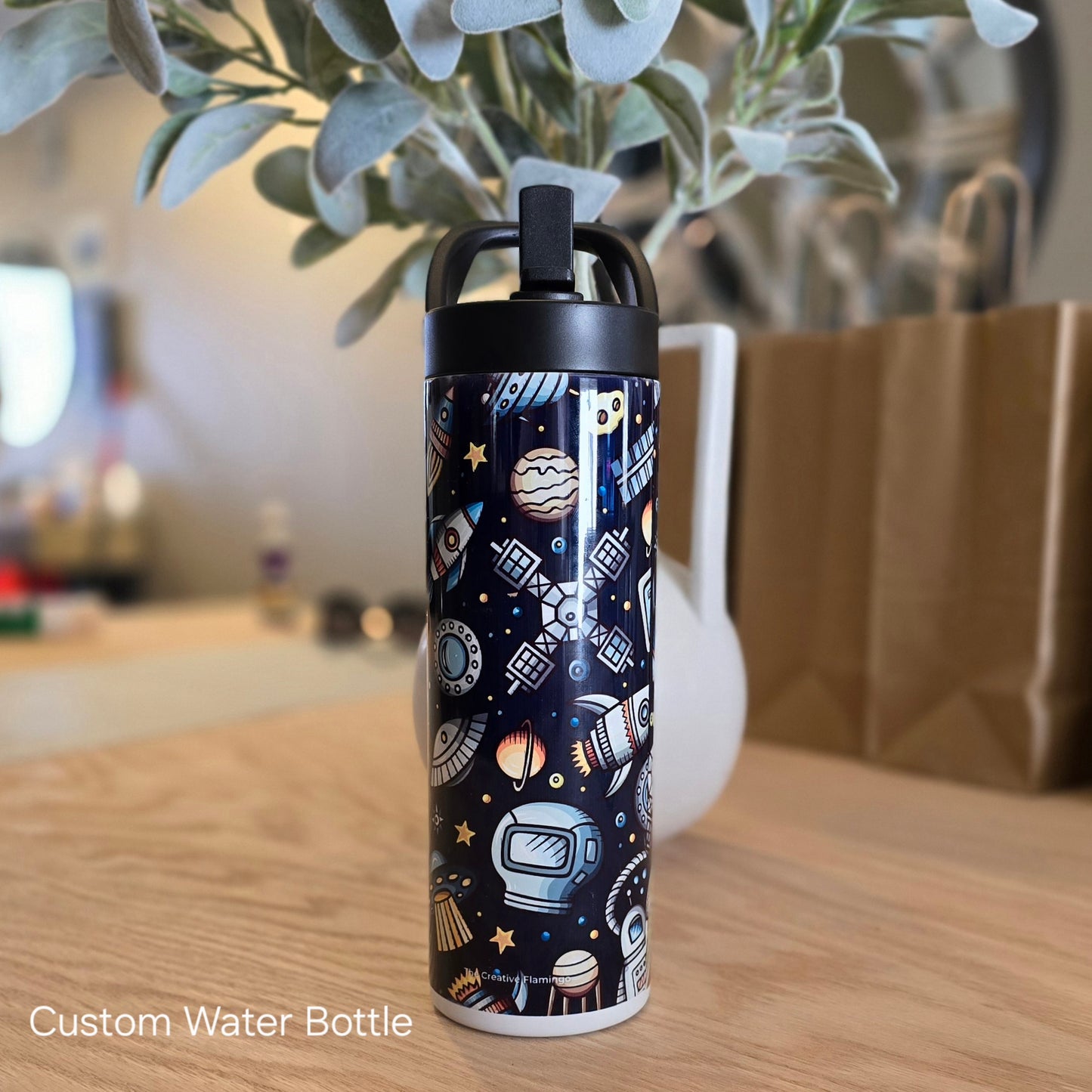 Custom Stainless Steel Water Bottle (20oz) - Sublimated Design